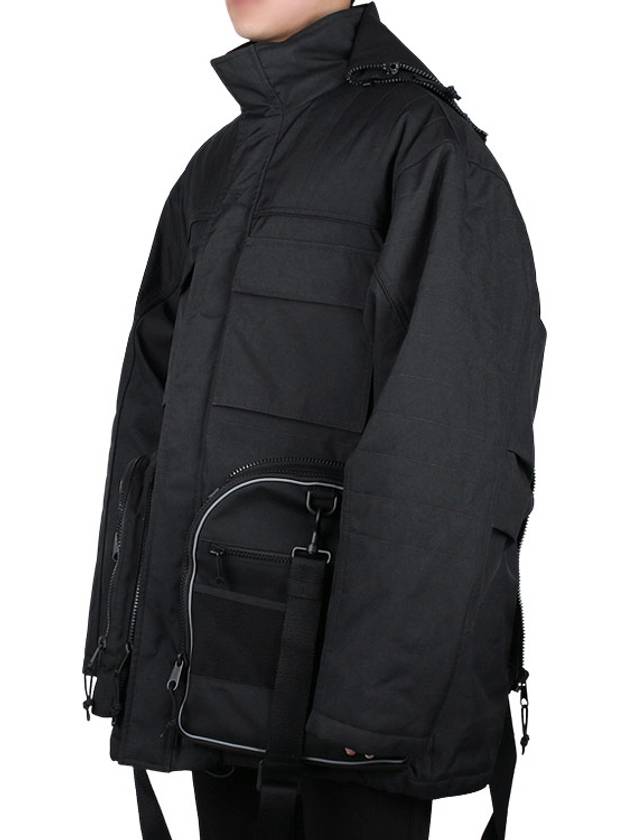 Transformer Gym Bag Parka Black - BALENCIAGA - BALAAN 4