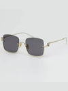 Eyewear Logo Sunglasses Gold - GUCCI - BALAAN 5