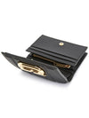 New Gancini Leather Half Wallet Black - SALVATORE FERRAGAMO - BALAAN 6