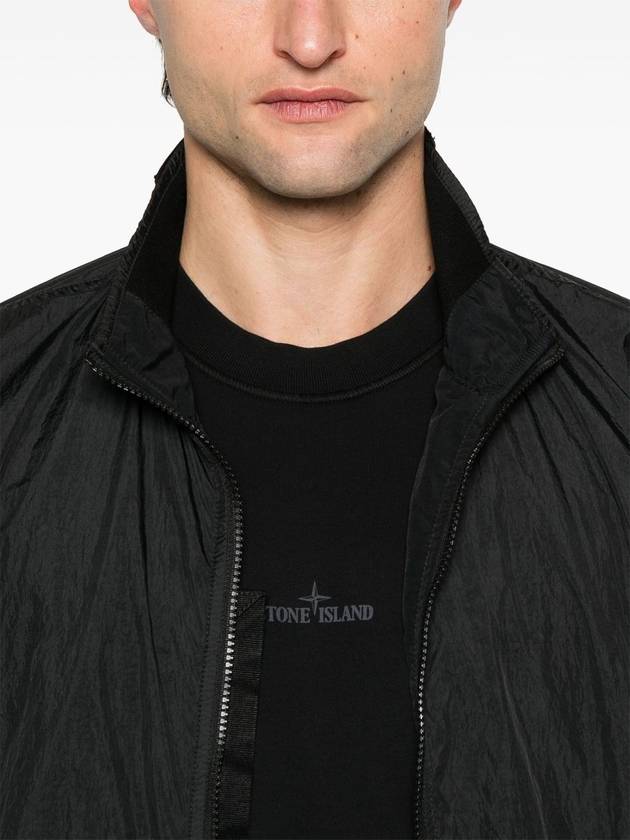 Crinkle Reps Wappen Bomber Jacket Black - STONE ISLAND - BALAAN 6