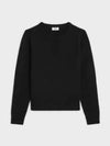 Black Cashmere Triomphe Heritage Sweater RY02N317V 38NO - CELINE - BALAAN 2