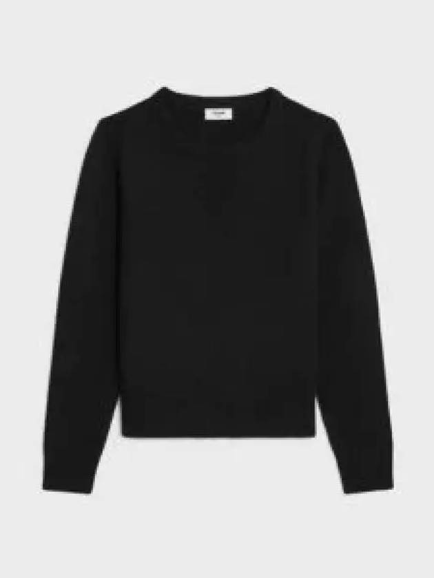 Black Cashmere Triomphe Heritage Sweater RY02N317V 38NO - CELINE - BALAAN 2