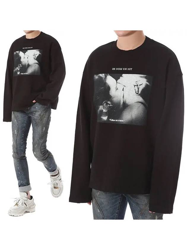 HEAVEN black and white backprint sweatshirt NUS19264 009 - IH NOM UH NIT - BALAAN 1