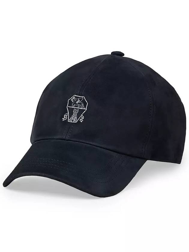 Embroidered Logo Ball Cap Navy - BRUNELLO CUCINELLI - BALAAN 3