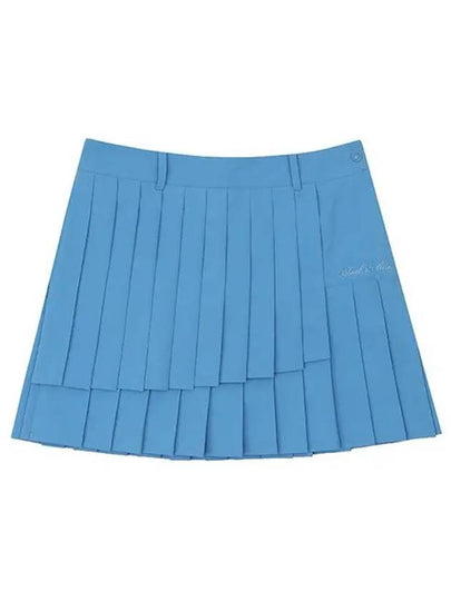 Women s 2 stage pleated culottes 4024LZSP SKY BLUE - BLACK&WHITE - BALAAN 2