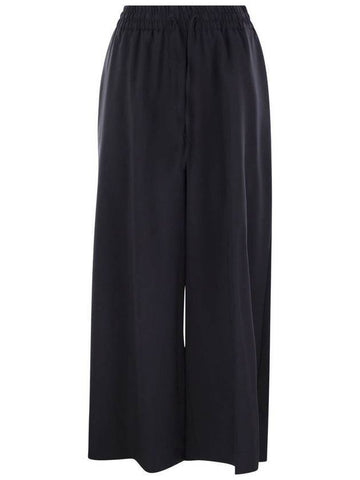 Elmo stretch wool wide pants navy - WEEKEND MAX MARA - BALAAN 1