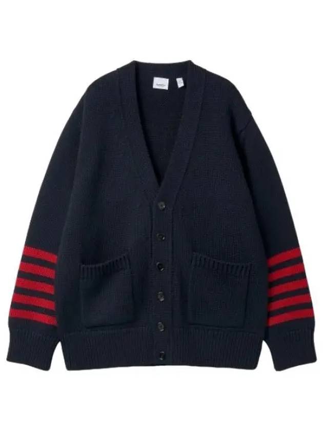 Weiss knit cardigan navy - BURBERRY - BALAAN 1