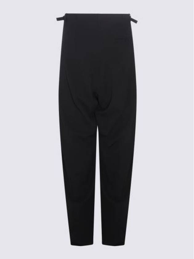 Wool Viscose Blend Straight Pants Black - BALENCIAGA - BALAAN 6