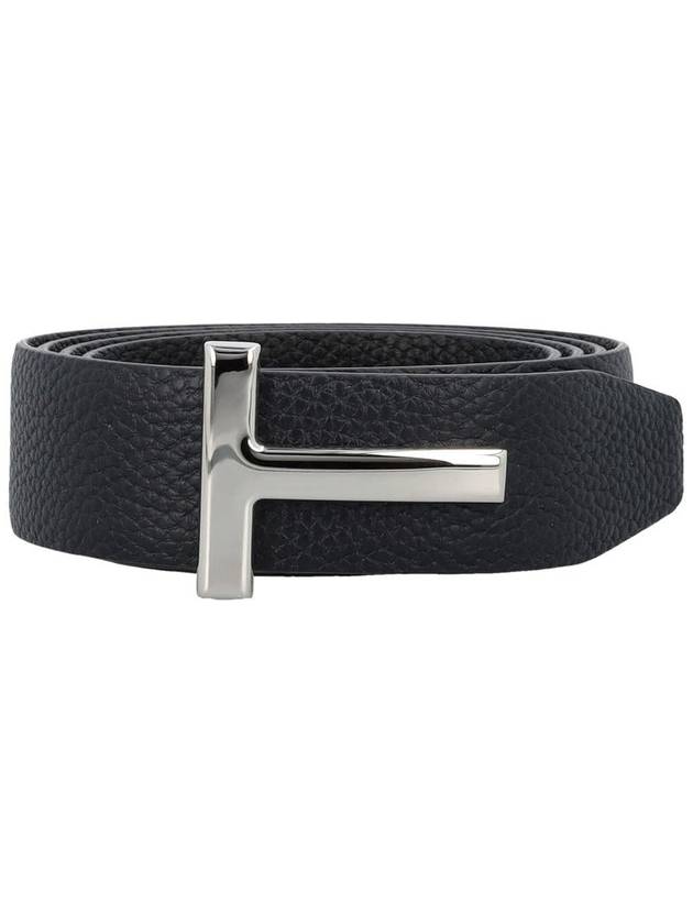 Tom Ford T Grainy Leather Belt - TOM FORD - BALAAN 1