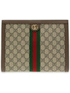 Ophidia Pouch Clutch Bag Beige Ebony - GUCCI - BALAAN 2