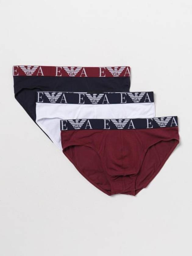 Men's Triangle Cotton Briefs 3 Pack - EMPORIO ARMANI - BALAAN 1