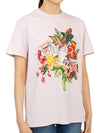 Golden Goose Printed T shirt Women s Pink Tropical Print Short Sleeve - GOLDEN GOOSE - BALAAN 6