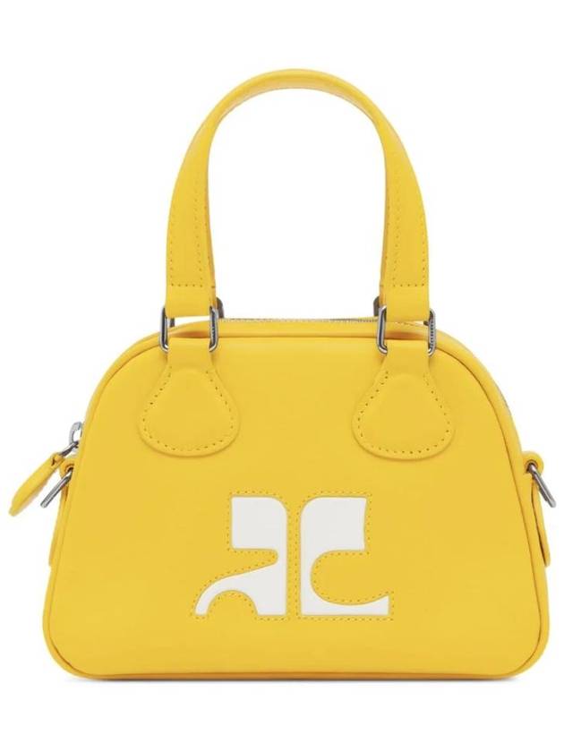 Mini Leather Bowling Cross Bag Yellow - COURREGES - BALAAN 1