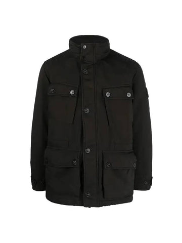 Men's Logo Patch Jacket Black - STONE ISLAND - BALAAN 1