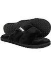 fur slippers fluff slippers black - PUMA - BALAAN 3