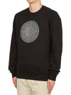 Men's Industrial One Print Sweatshirt Black - STONE ISLAND - BALAAN 3