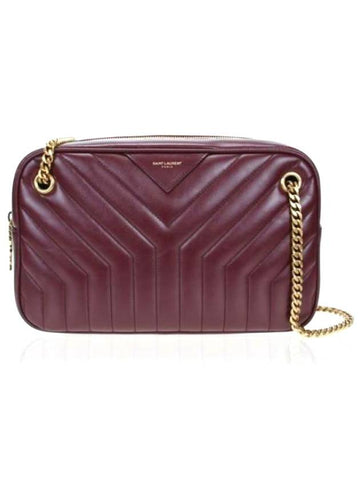 Joan Camera Shoulder Bag Burgundy - SAINT LAURENT - BALAAN 1