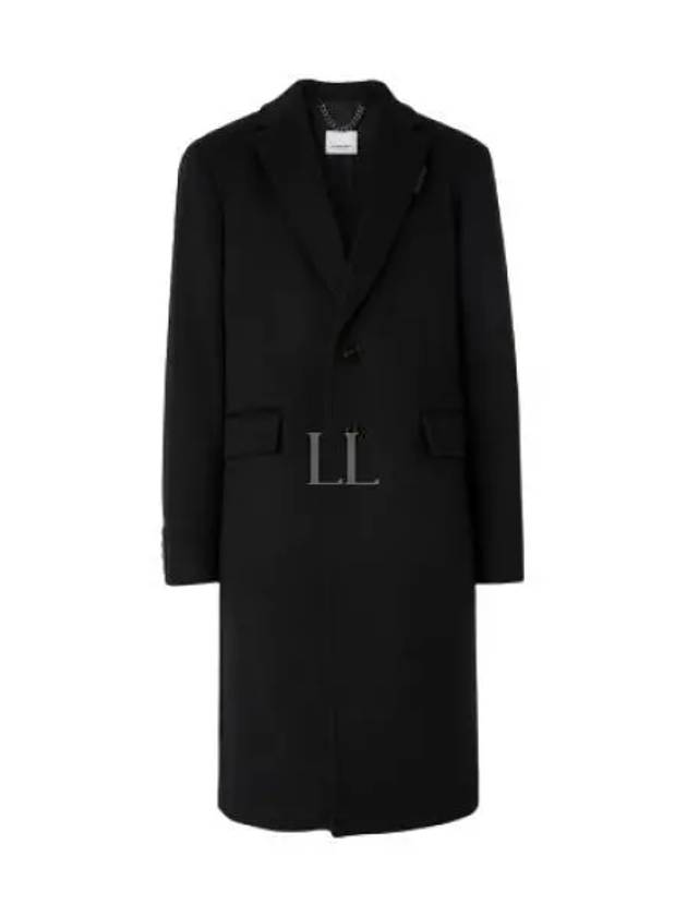 Wool Cashmere Tailored Single Coat Black - BURBERRY - BALAAN 2