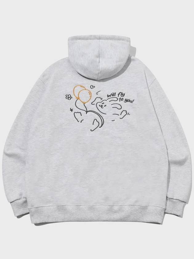 Fly to You Embroidered Hooded Top Melange White - CPGN STUDIO - BALAAN 2