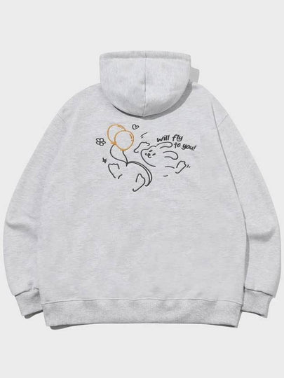 Fly to You Embroidered Hooded Top Melange White - CPGN STUDIO - BALAAN 2