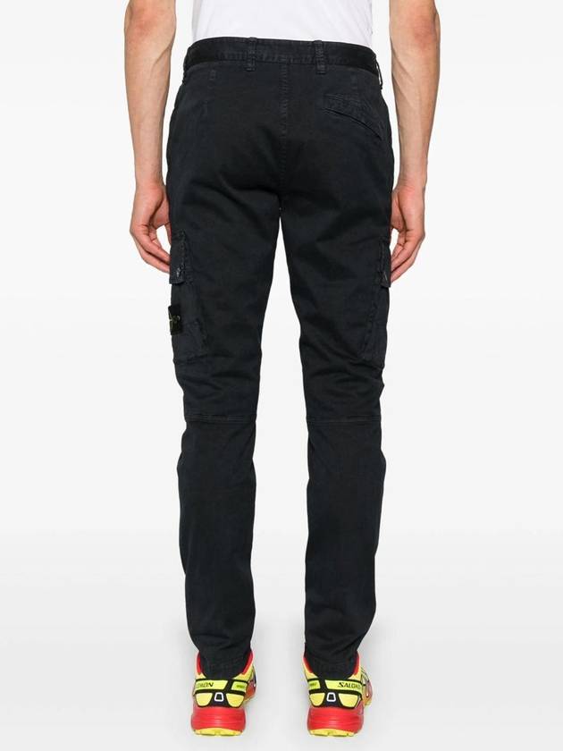 Compass Badge Cargo Straight Pants Blue - STONE ISLAND - BALAAN 4