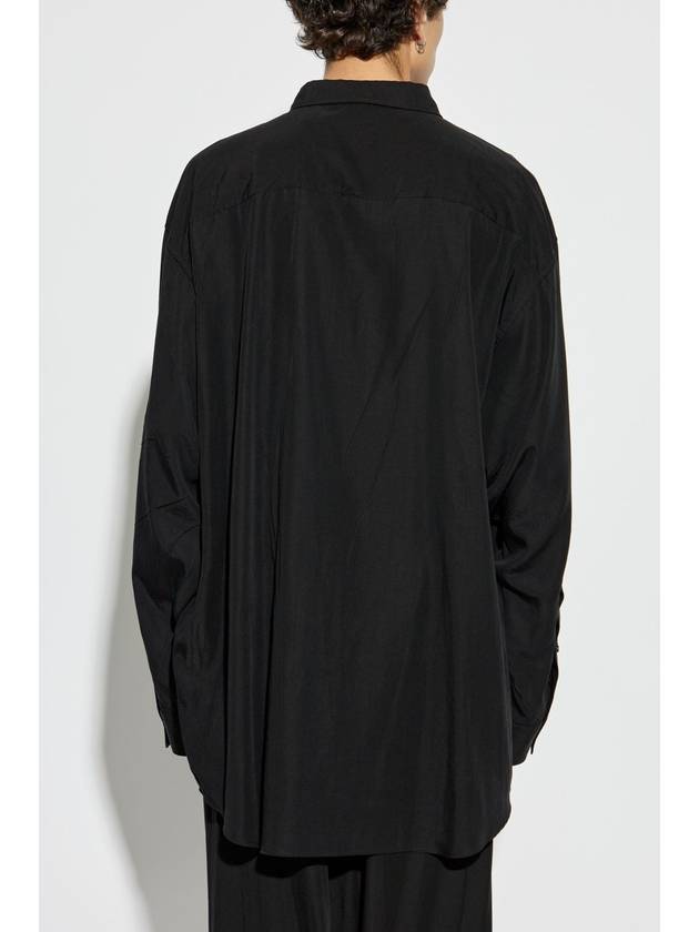 Fluid Long Sleeve Shirt Black - BALENCIAGA - BALAAN 8