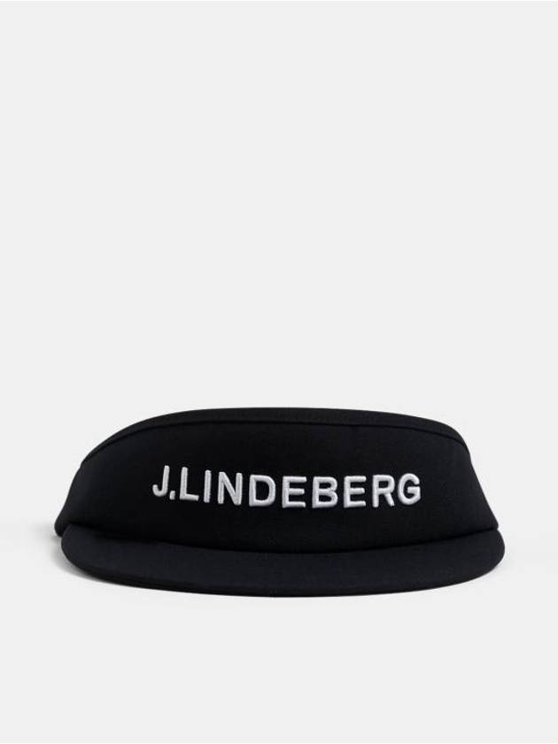 Viktor Embroidered Logo Visor Black - J.LINDEBERG - BALAAN 2