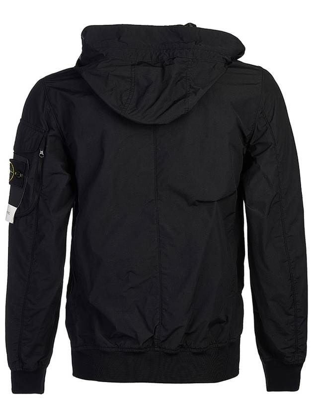 Men's Wappen Patch Naslan Watro Hooded Jacket Black - STONE ISLAND - BALAAN 4