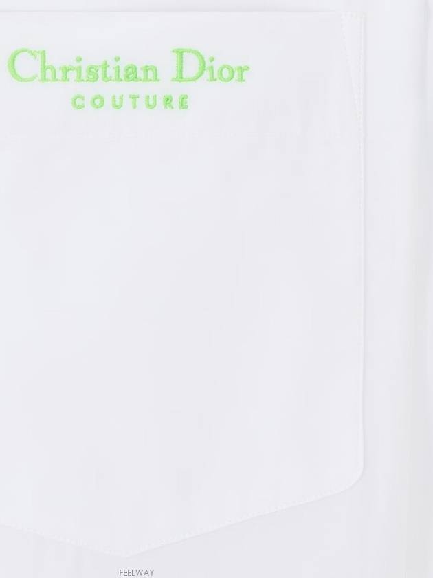 Cotton Long Sleeve Shirt White - DIOR - BALAAN 7