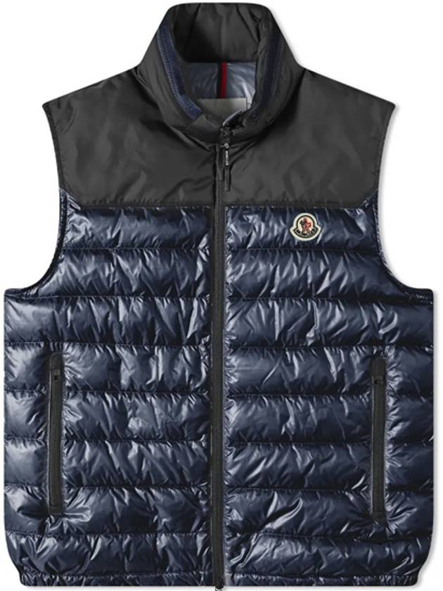 Ortac Ortac Logo Patch Padded Vest Navy - MONCLER - BALAAN 2