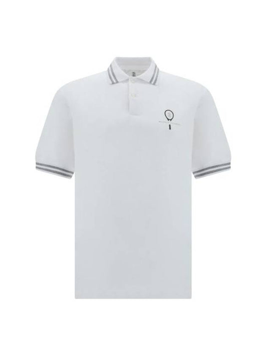 Polo T-shirt M0B133938T CBH82 WHITE - BRUNELLO CUCINELLI - BALAAN 1