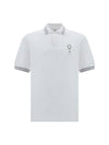 Logo Print Polo Shirt White - BRUNELLO CUCINELLI - BALAAN 1