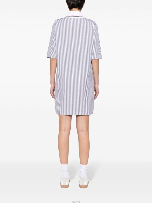 Midi Poplin Dress FDSE68A F0577 415 - THOM BROWNE - BALAAN 3