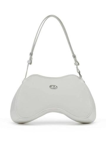 Play Logo Decorated Shoulder Bag White - DIESEL - BALAAN 1