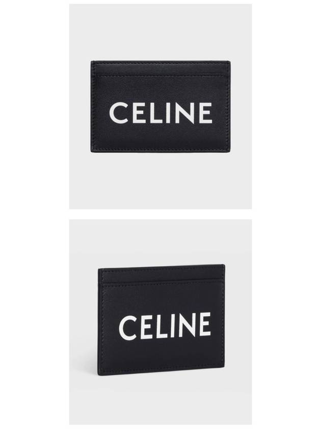 Lettering Logo Printing Card Wallet Black - CELINE - BALAAN 5