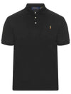 Embroidered Logo Pony Polo Shirt Black - POLO RALPH LAUREN - BALAAN 2