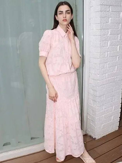 Cloud Banding Long Skirt Pink - DAMAGE MNEMONIC - BALAAN 2