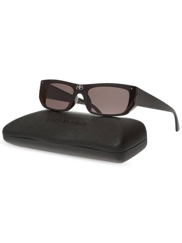 Shield Rectangular Sunglasses Black - BALENCIAGA - BALAAN 4