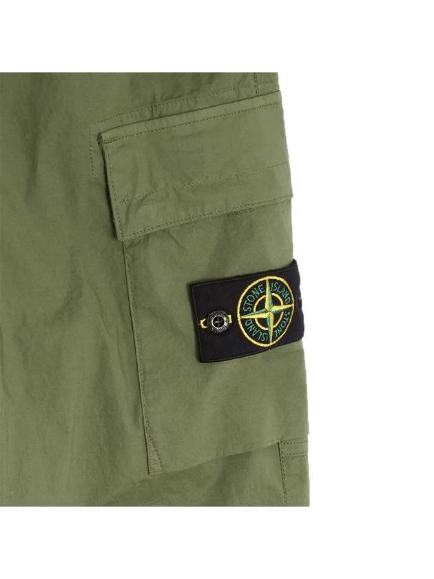 Men's Tella Paracadute Regular Fit Cargo Pants Khaki - STONE ISLAND - BALAAN 5