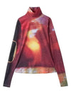 Space Print High Neck Long Sleeve T-shirt Red - MAISON MARGIELA - BALAAN 2