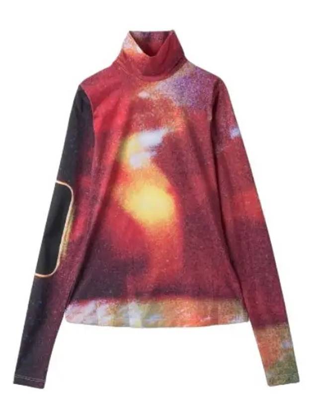 Space Print High Neck Long Sleeve T-shirt Red - MAISON MARGIELA - BALAAN 2