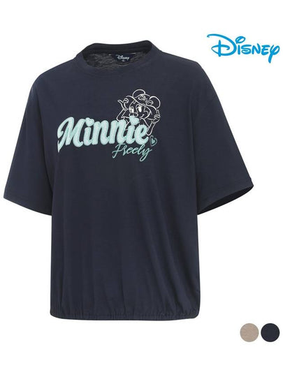 Hem String Short Sleeve Round T-Shirt DN1LTR016 - DISNEY GOLF - BALAAN 2