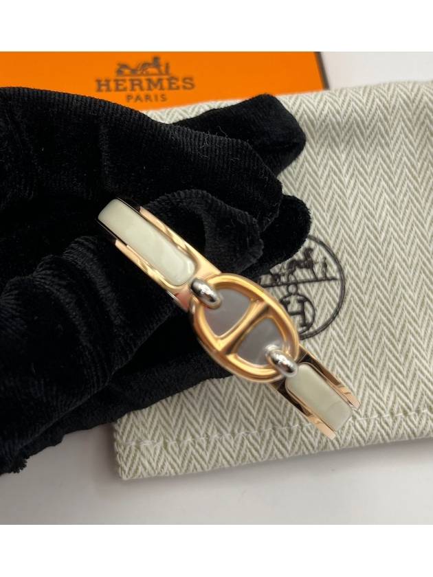 Mini Clic Chaine D'Ancre Bracelet Gold Cream - HERMES - BALAAN 2