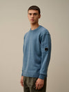 Lambswool GRS Crew Neck Knit Top Blue - CP COMPANY - BALAAN 3