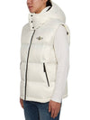 Marsh Hooded Padded Down Vest White - MONCLER - BALAAN 4