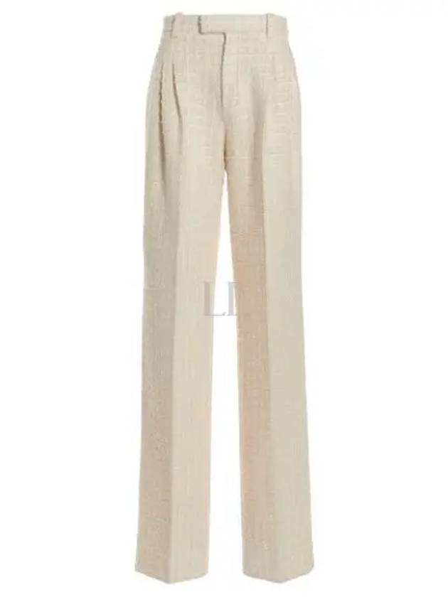 Tweed Straight Pants White - GUCCI - BALAAN 2