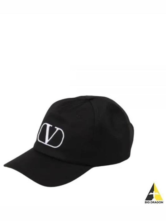 V Logo Ball Cap Black - VALENTINO - BALAAN 2