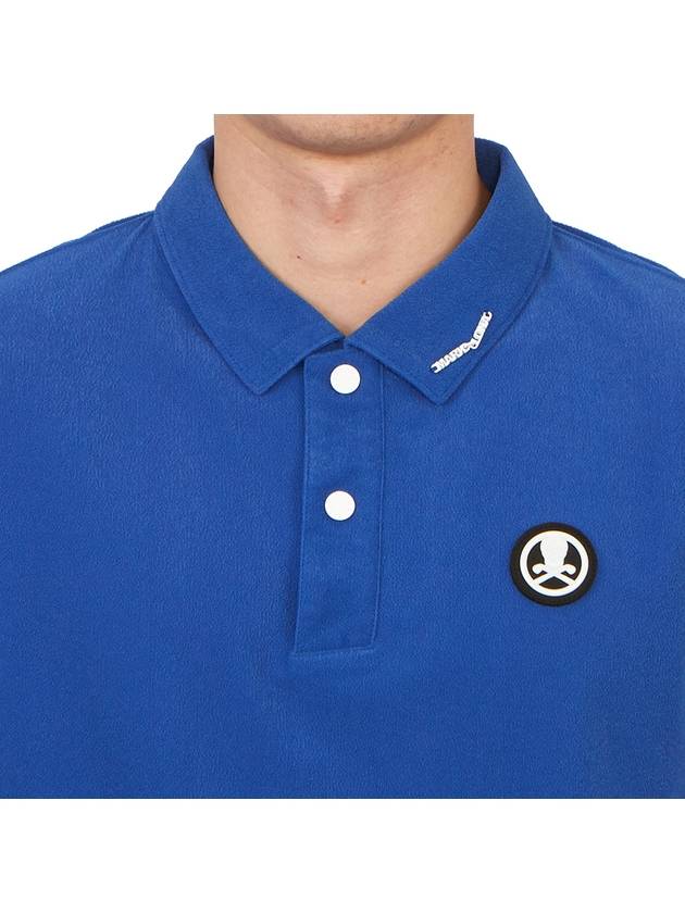 Golf Wear Men s Collar Short Sleeve T Shirt MLM 3B AP09 BLUE - MARK & LONA - BALAAN 7