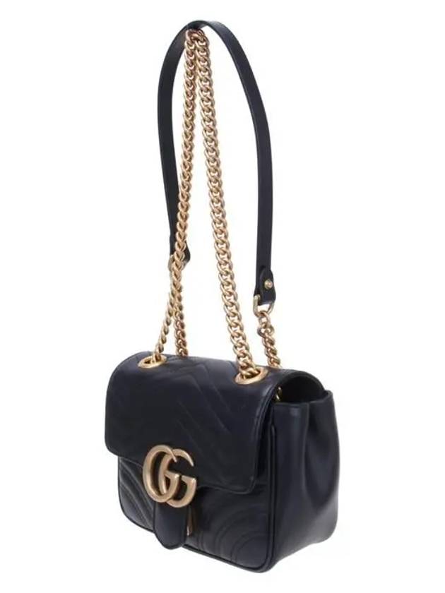 GG Marmont Matelasse Small Shoulder Bag Black - GUCCI - BALAAN 3