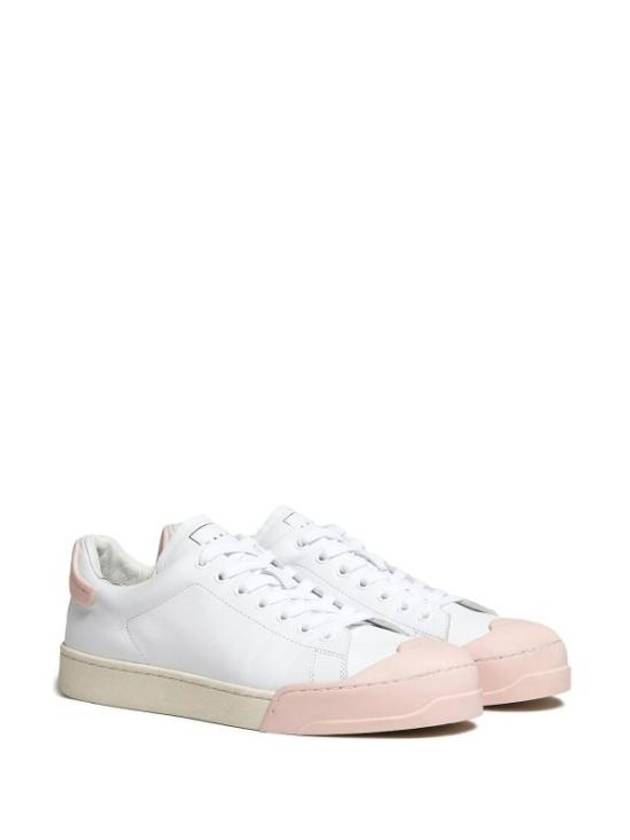 Dada Bumper Low Top Sneakers White Pink - MARNI - BALAAN 3